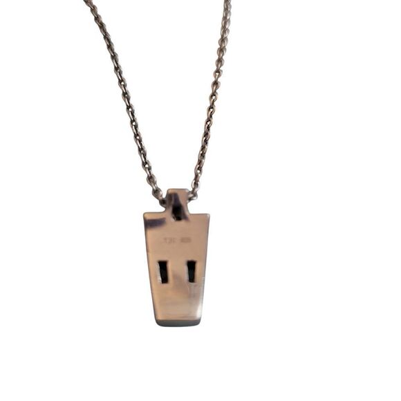 TJC STERLING SILVER pendant with 18" long necklace. ^ - Picture 5 of 7